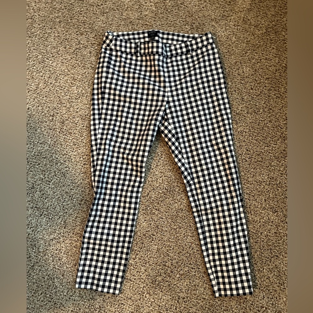 NWOT J. Crew Winnie Pants- Navy Gingham